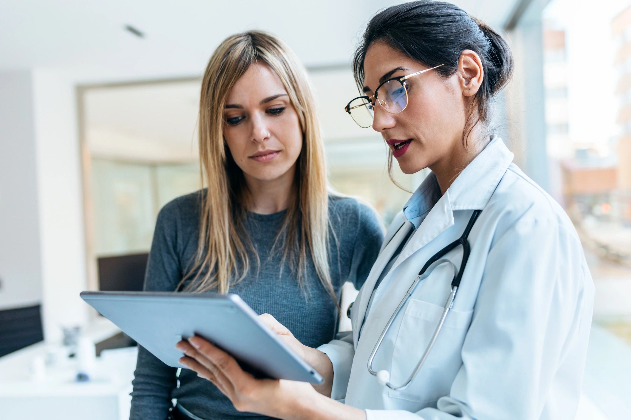 female doctor with patient