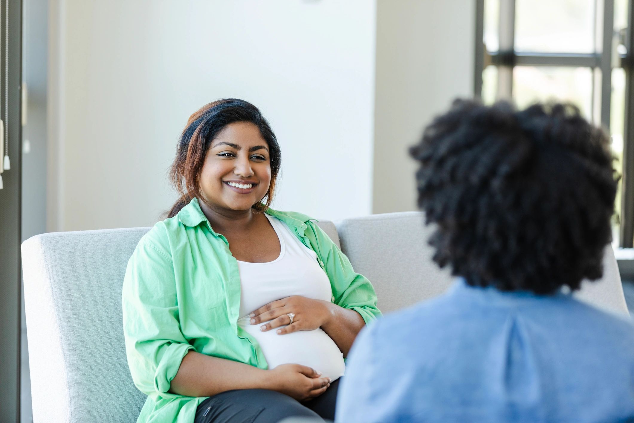 doctor with pregnant woman